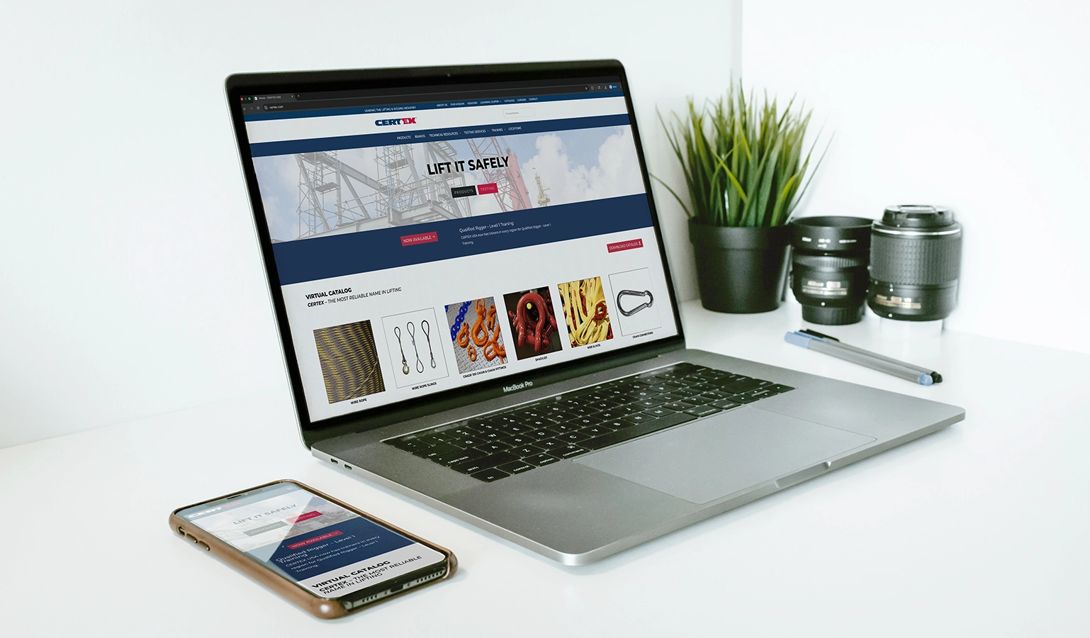 CERTEX Website Mockup